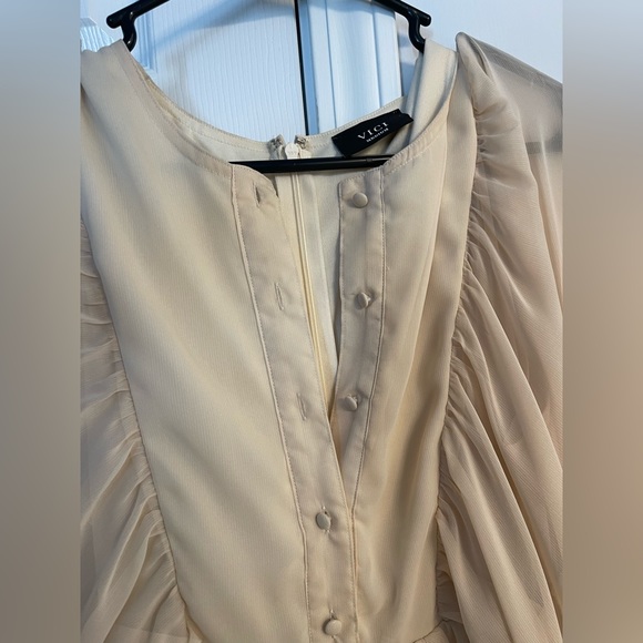 Vici Almost Lover Button Down Ruffle Dress - Picture 5 of 6